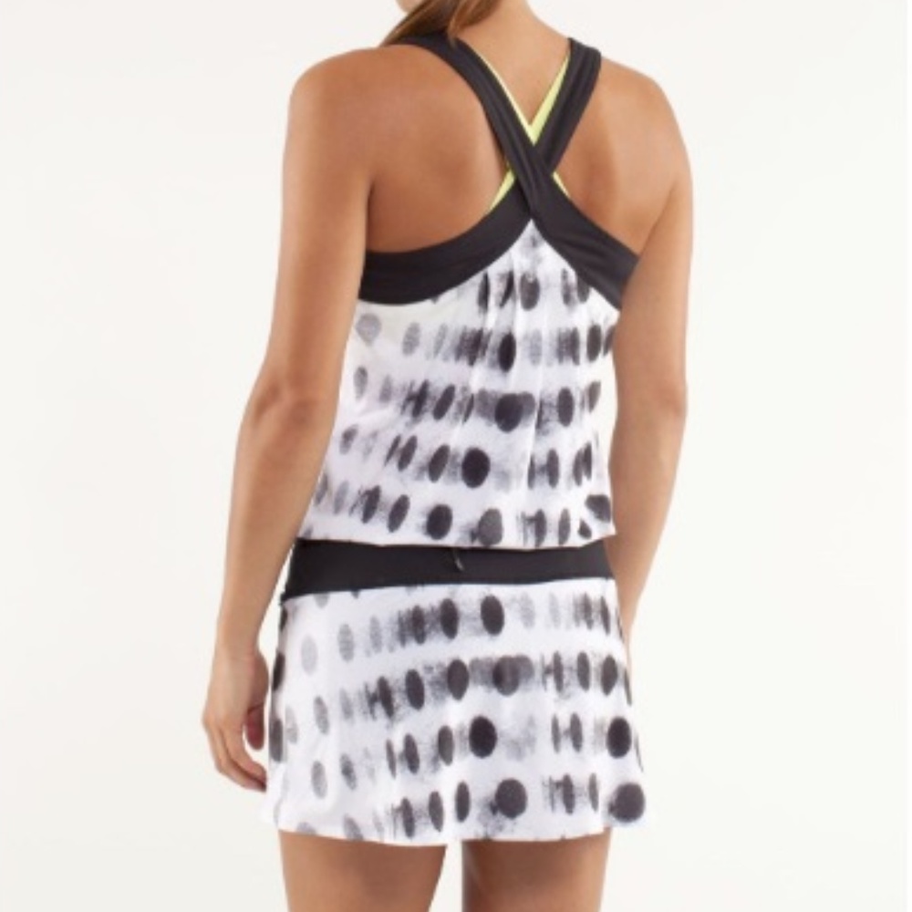 Lululemon Run For Your Money Runsie Romper B&W